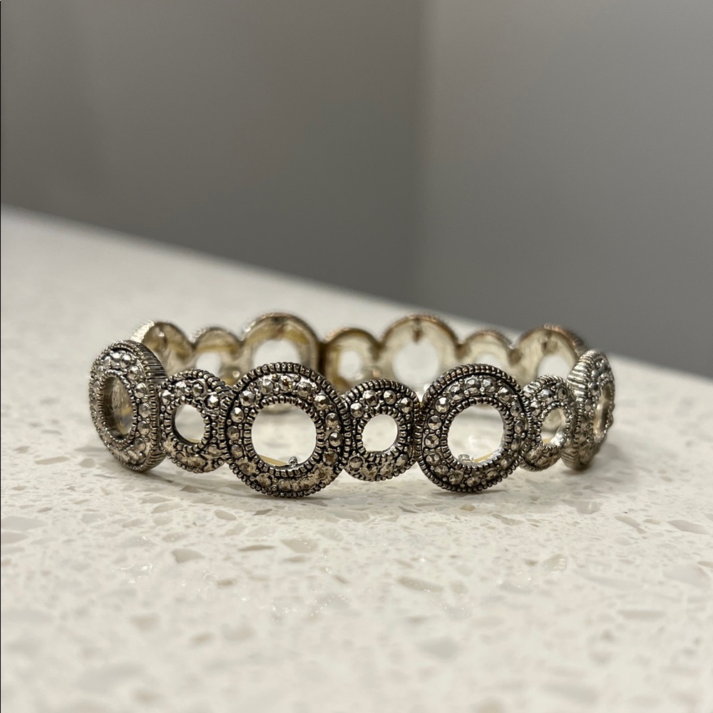 Silver Circle Link Bracelet